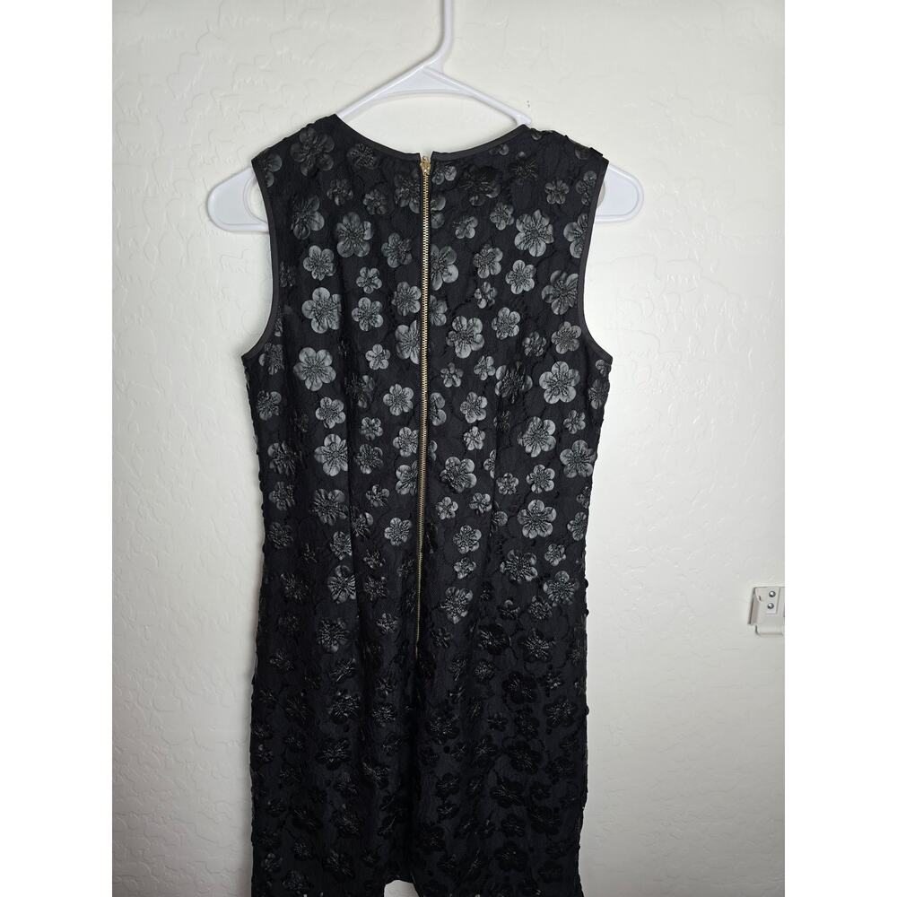 Karl Lagerfeld Sheath Dress Floral Dress Size 2 Black - Picture 5 of 6
